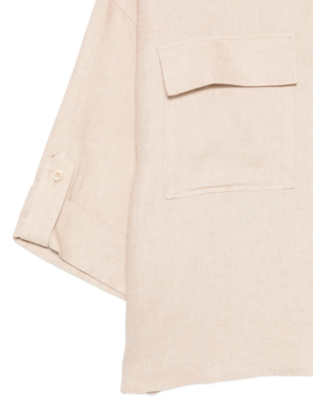 Eleventy Blouse met klepzak Beige