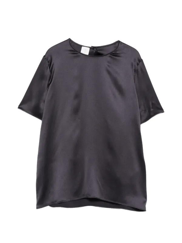 Eleventy Short-sleeves Blouse in Blue