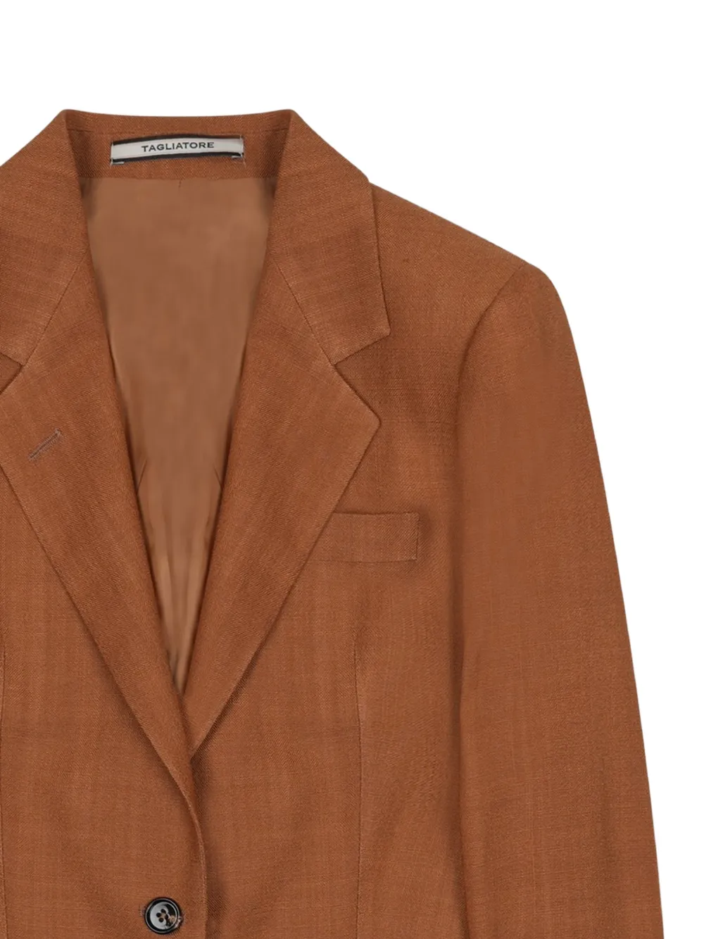 Tagliatore Blazer met enkele rij knopen Bruin