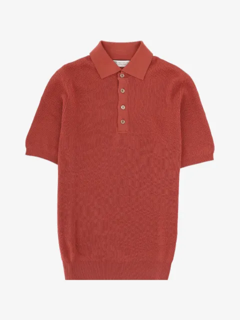 Brunello Cucinelli ribbed polo shirt