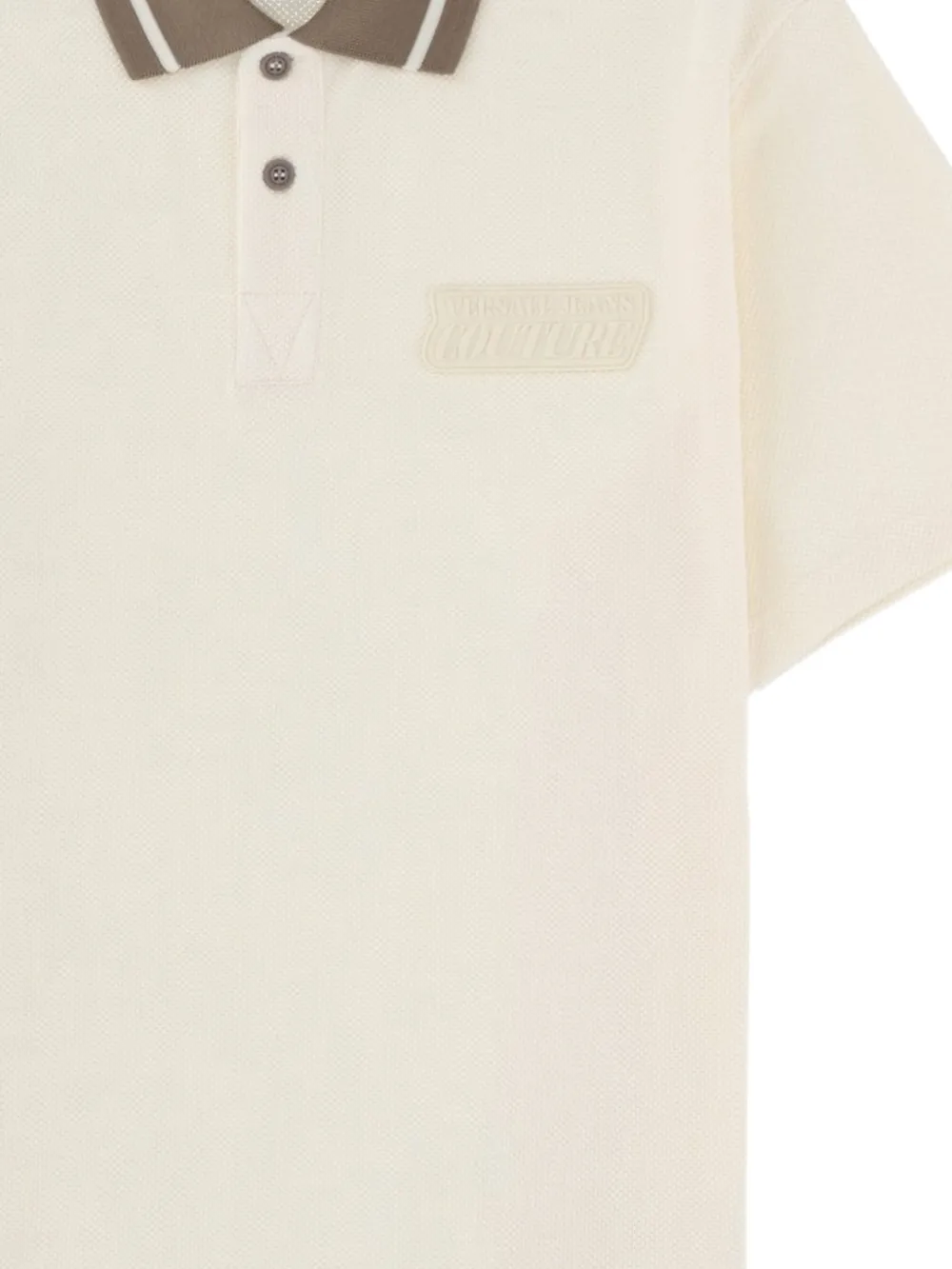 Versace Jeans Couture Button-up poloshirt Beige