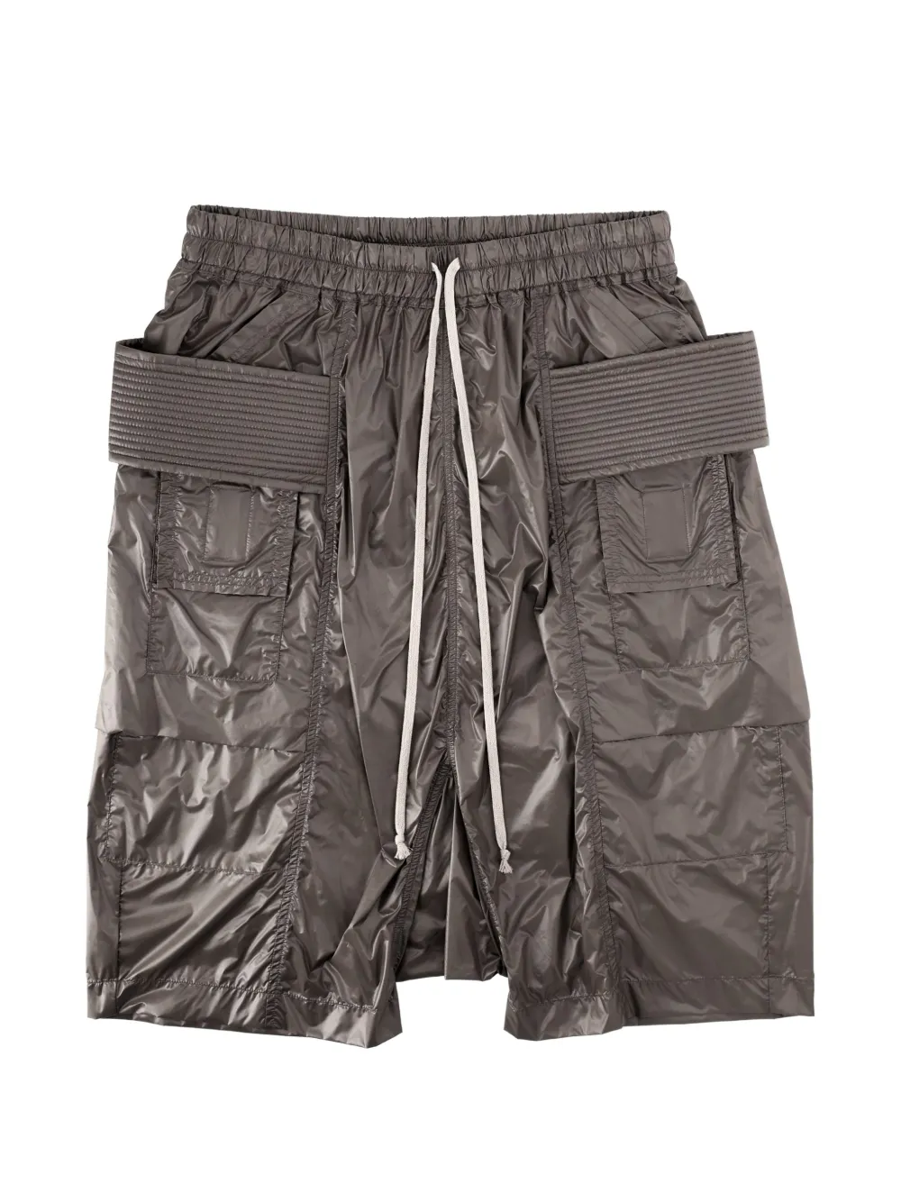Rick Owens DRKSHDW quilted drawstring shorts - Grigio