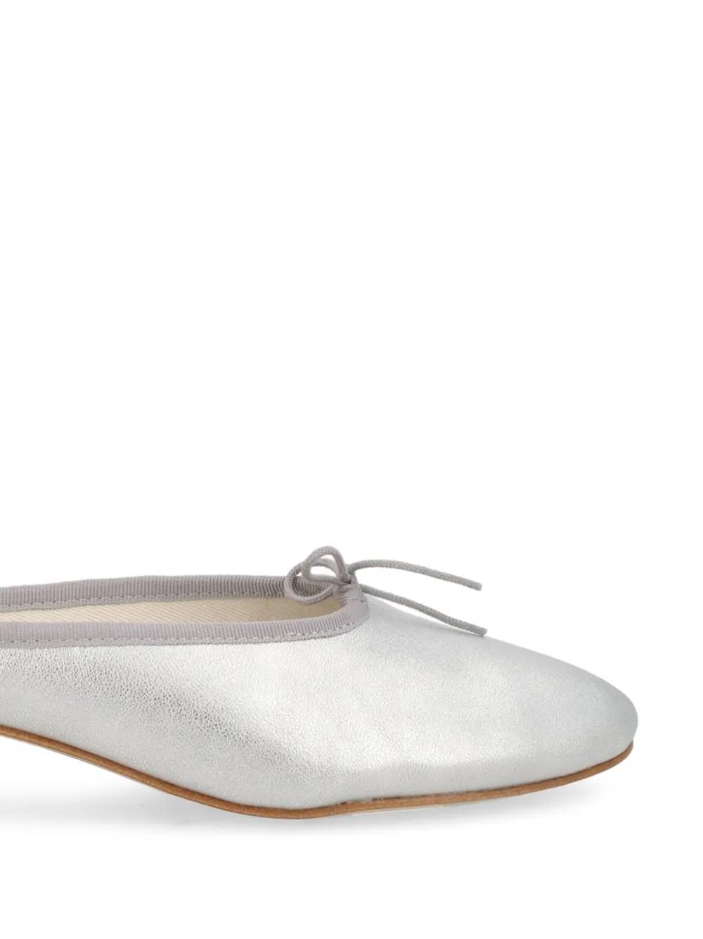 Repetto Muiltjes met strikdetail Zilver