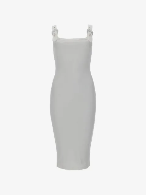 Versace Jeans Couture buckle strap midi dress