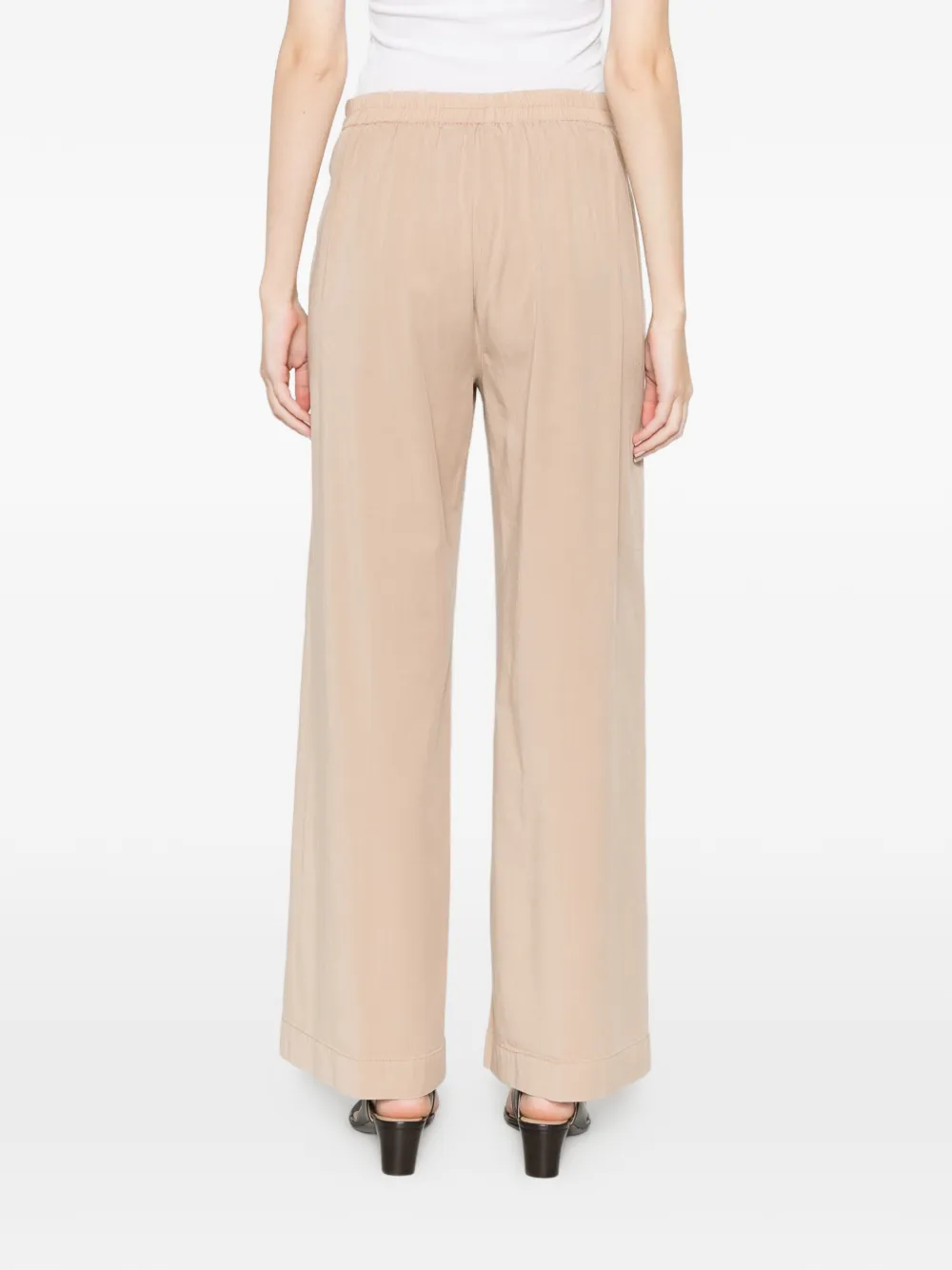 Via Masini 80 Zijden broek Beige
