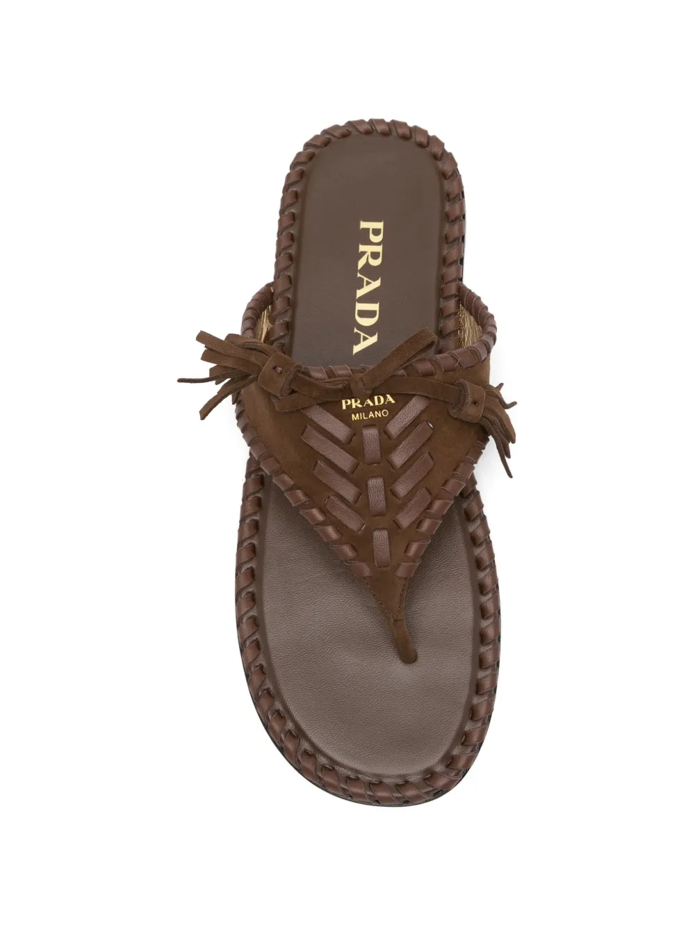 Prada tassel-detail sandals Bruin