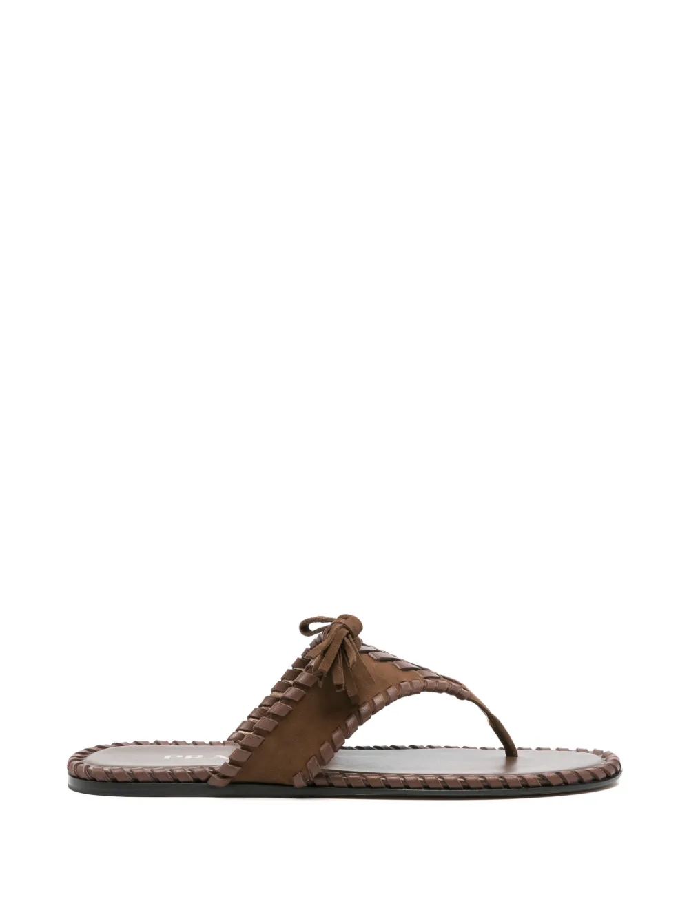 Prada tassel-detail sandals - Braun