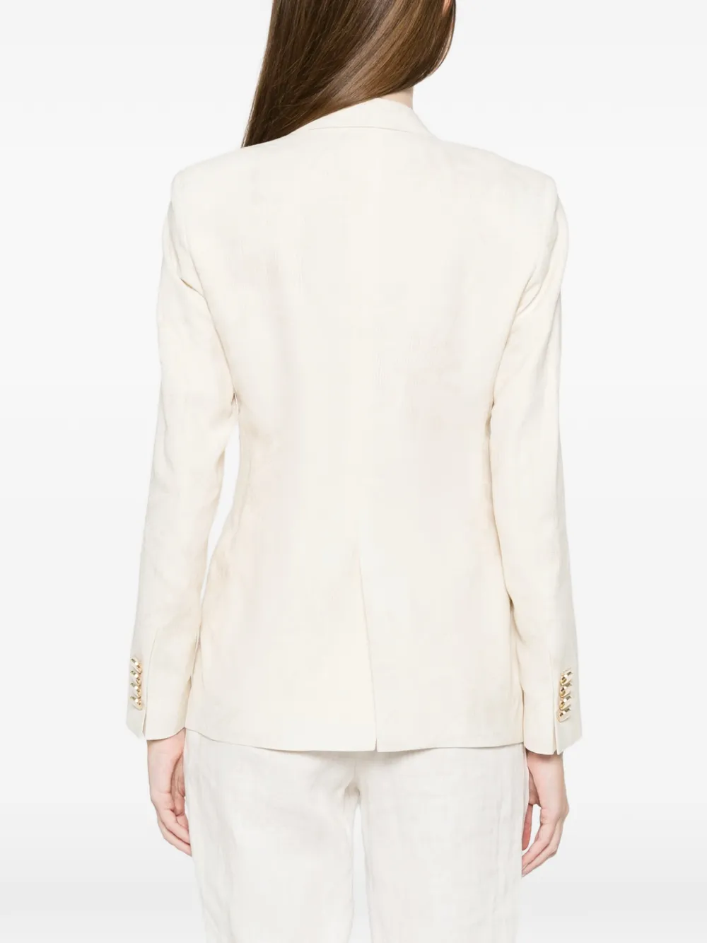 L.B.M. 1911 Elena blazer met dubbele rij knopen Beige