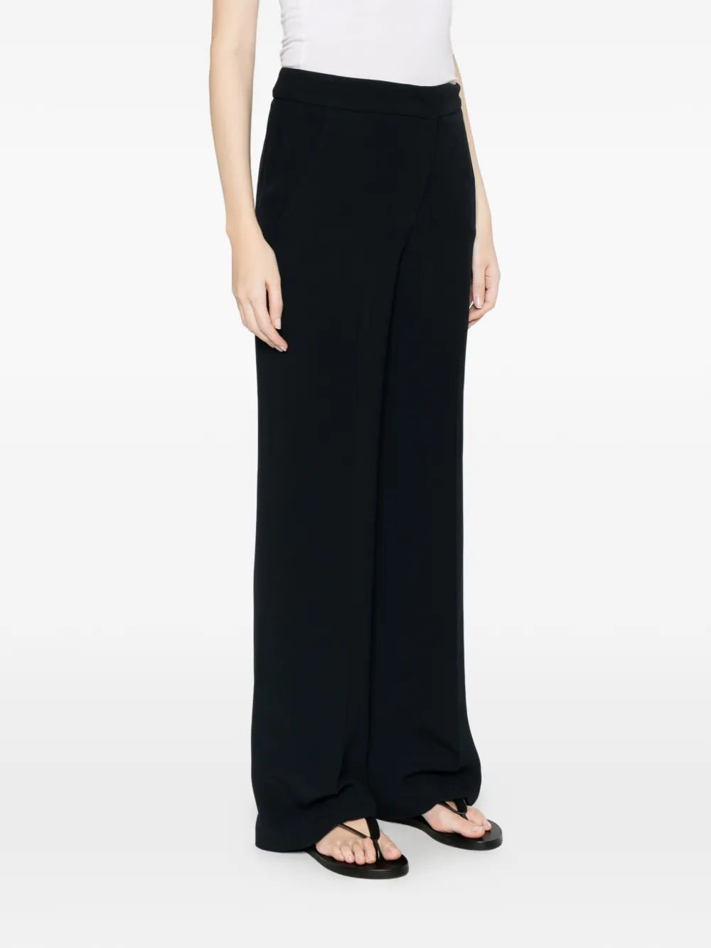  Via Masini 80 Via Salizada Straight Trousers - Blue 