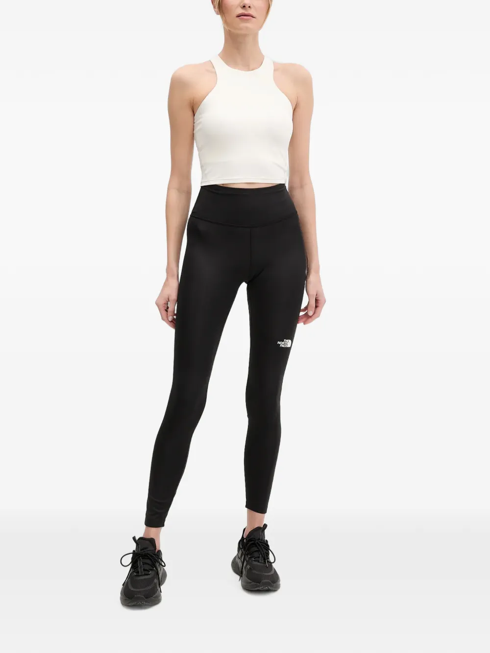 The North Face Refina Longline halterneck sports bra Beige