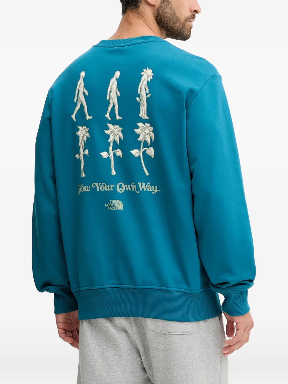 The North Face Connect Relaxed cotton sweatshirt Blauw