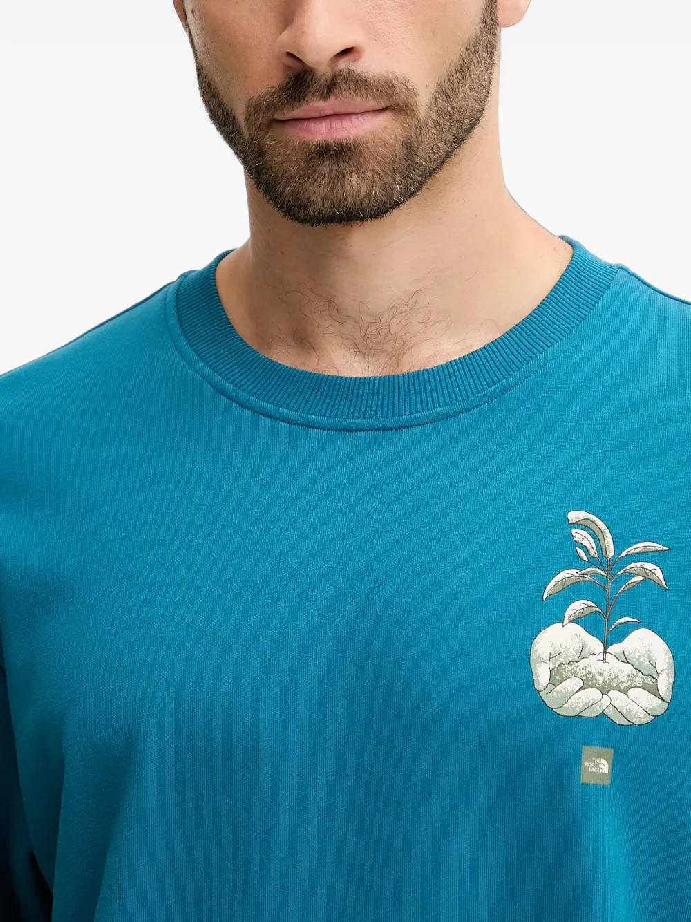 The North Face Connect Relaxed cotton sweatshirt Blauw