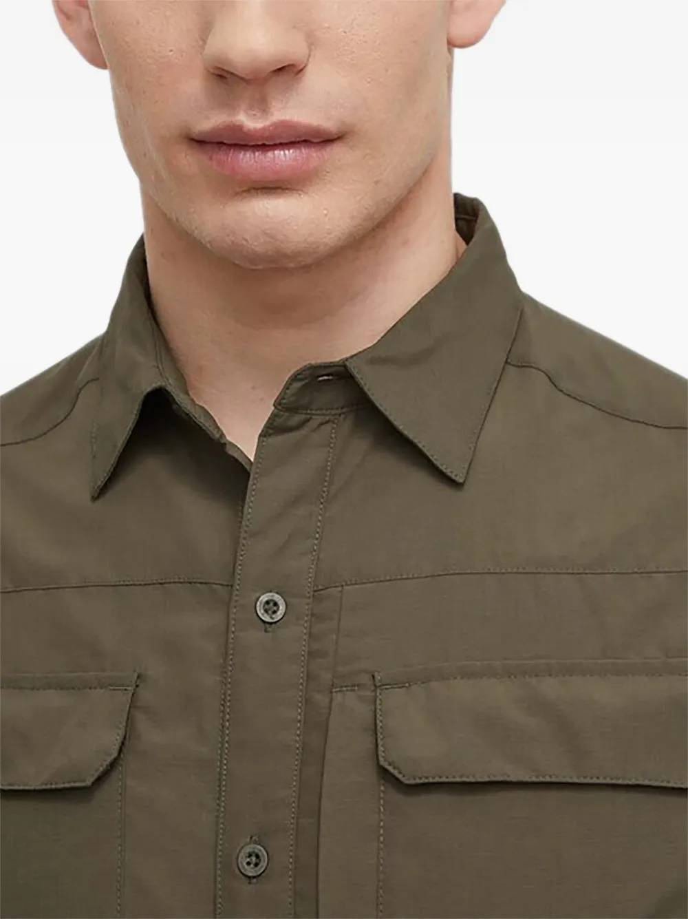 The North Face Overhemd met zak met knopen Groen