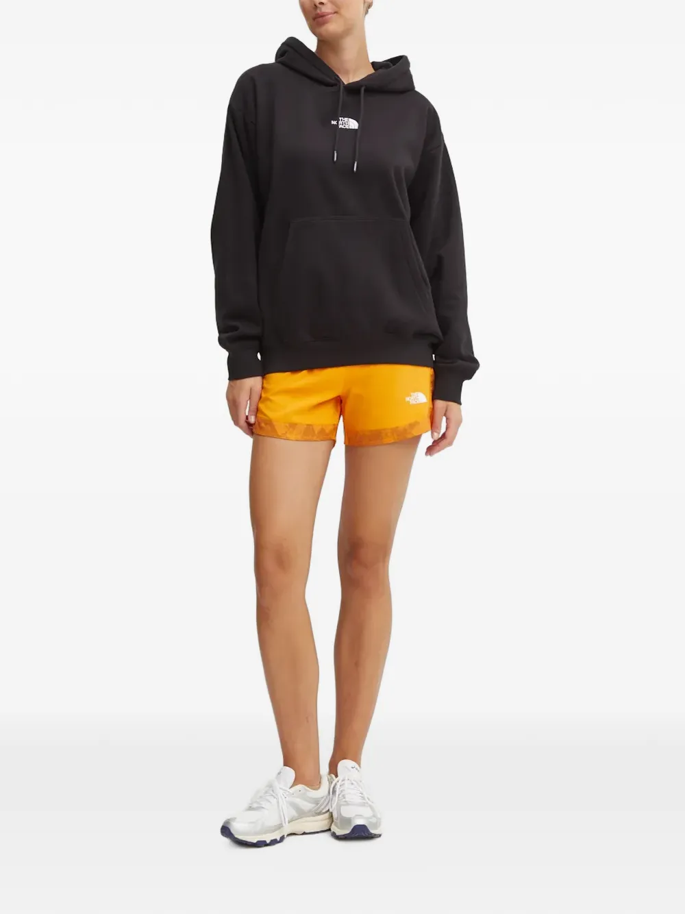 The North Face Hoodie met logodetail Zwart