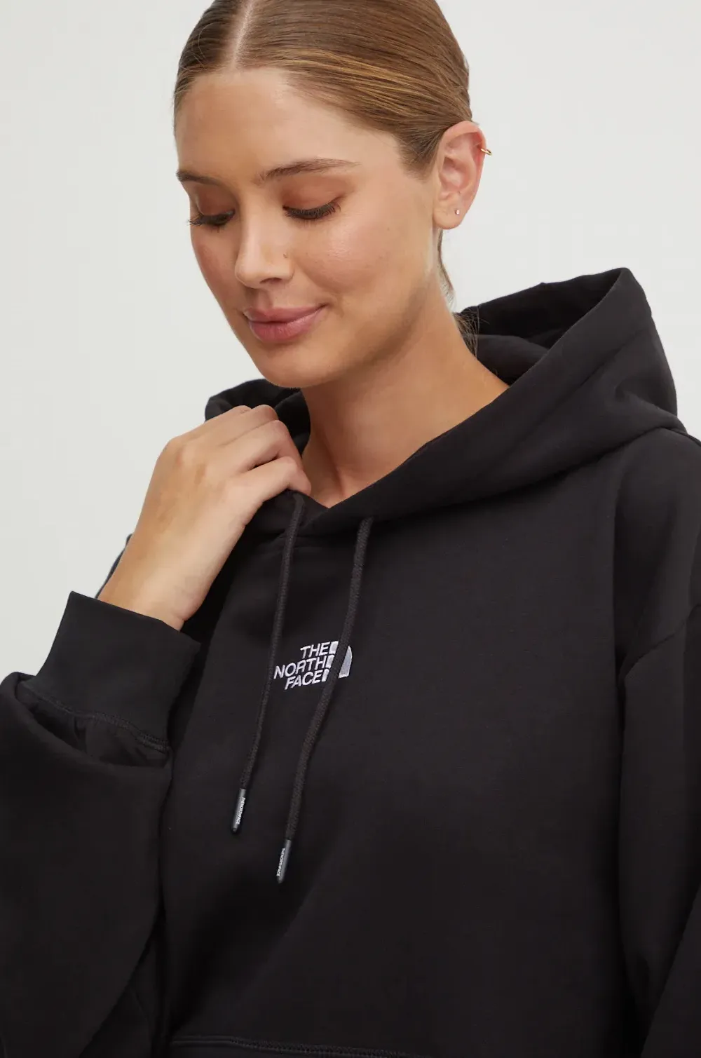 The North Face Hoodie met logodetail Zwart