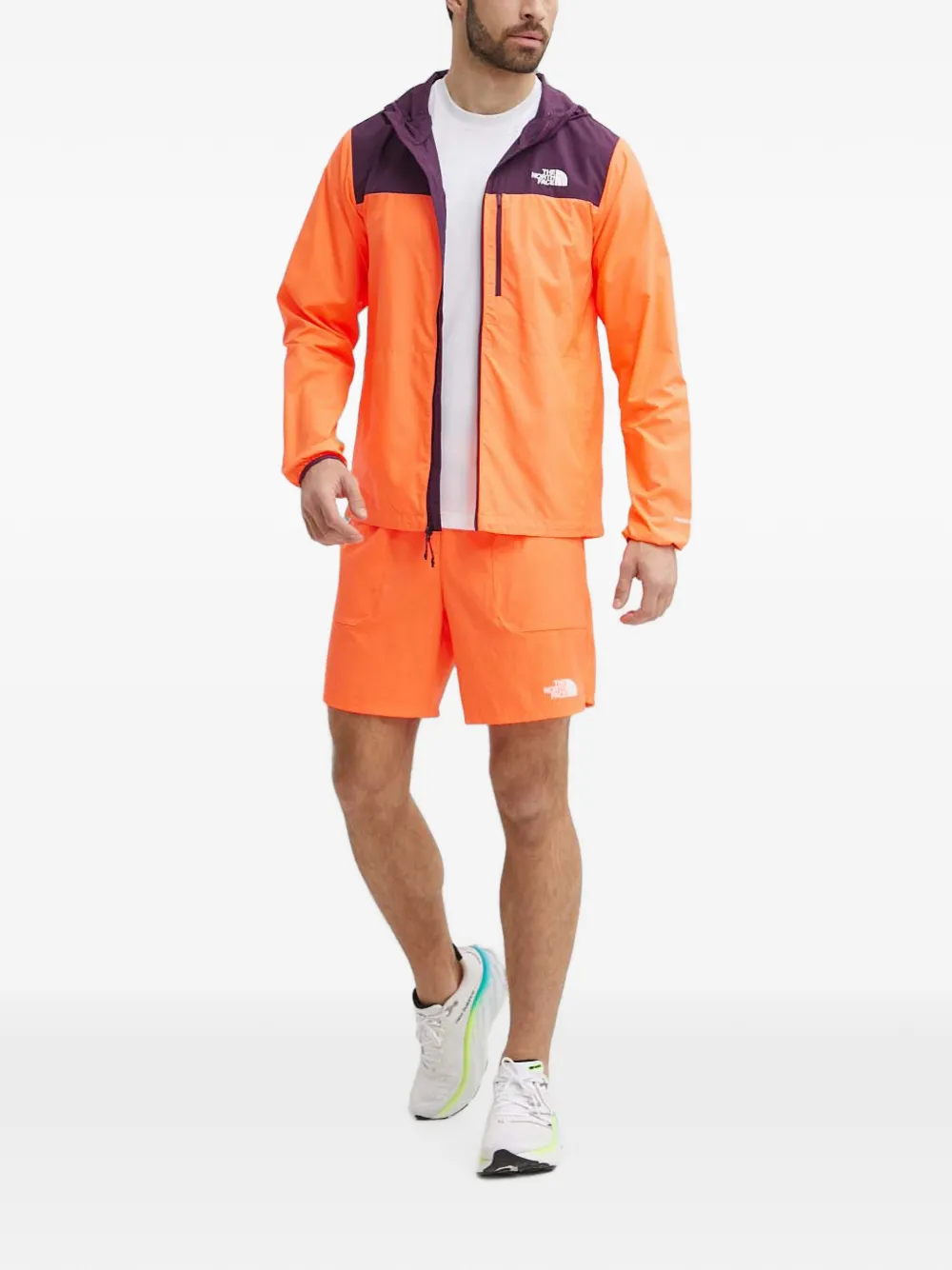 The North Face Trainingsshorts met logoprint Oranje