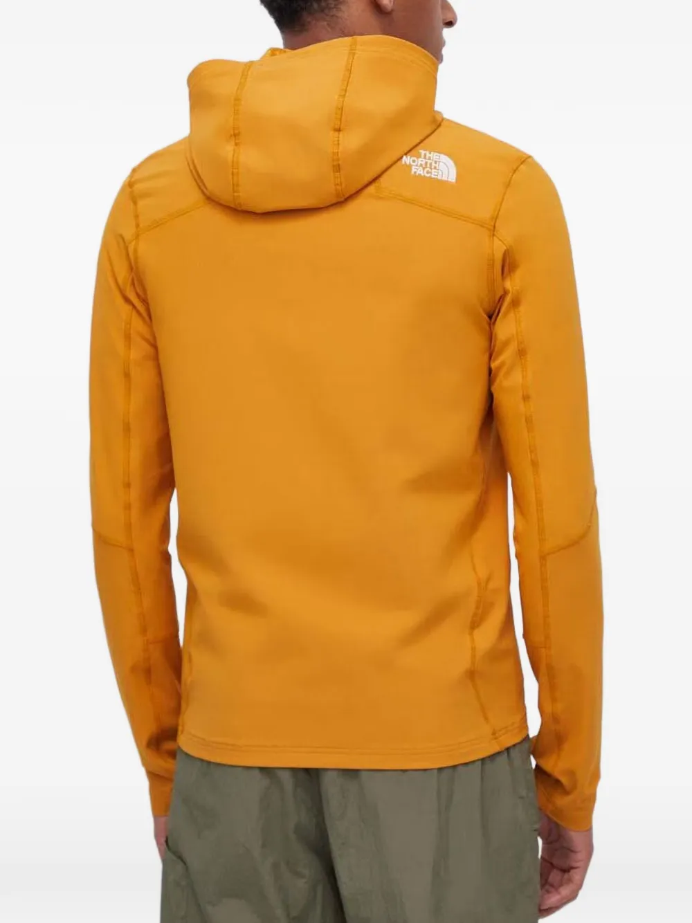 The North Face Hoodie met logopatch Geel