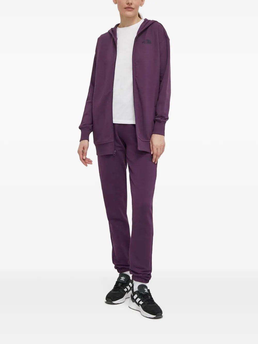 The North Face zip-up hoodie Paars