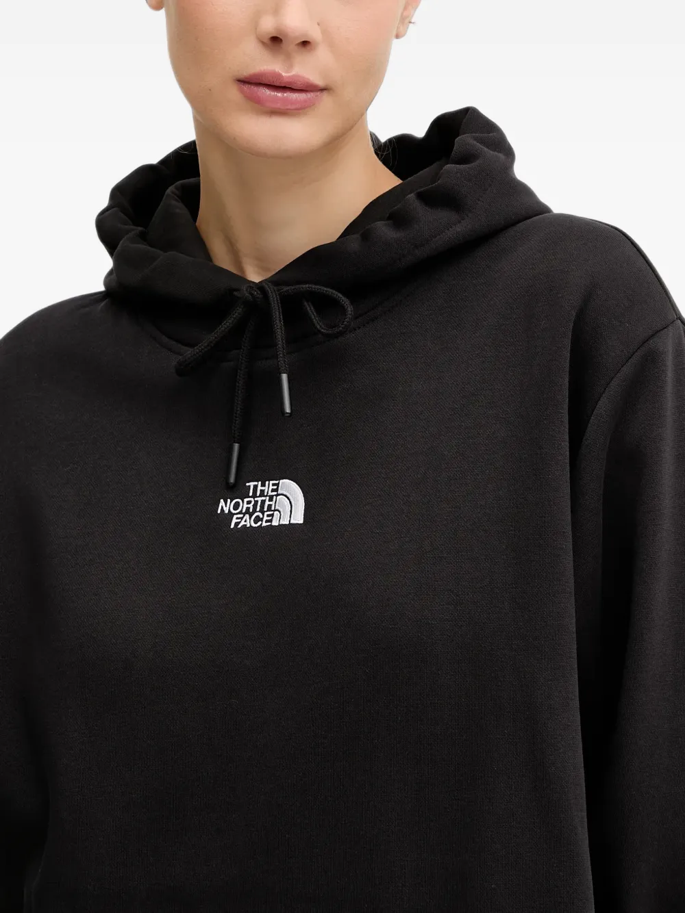 The North Face Essential mini-jurk met trekkoord en capuchon Zwart