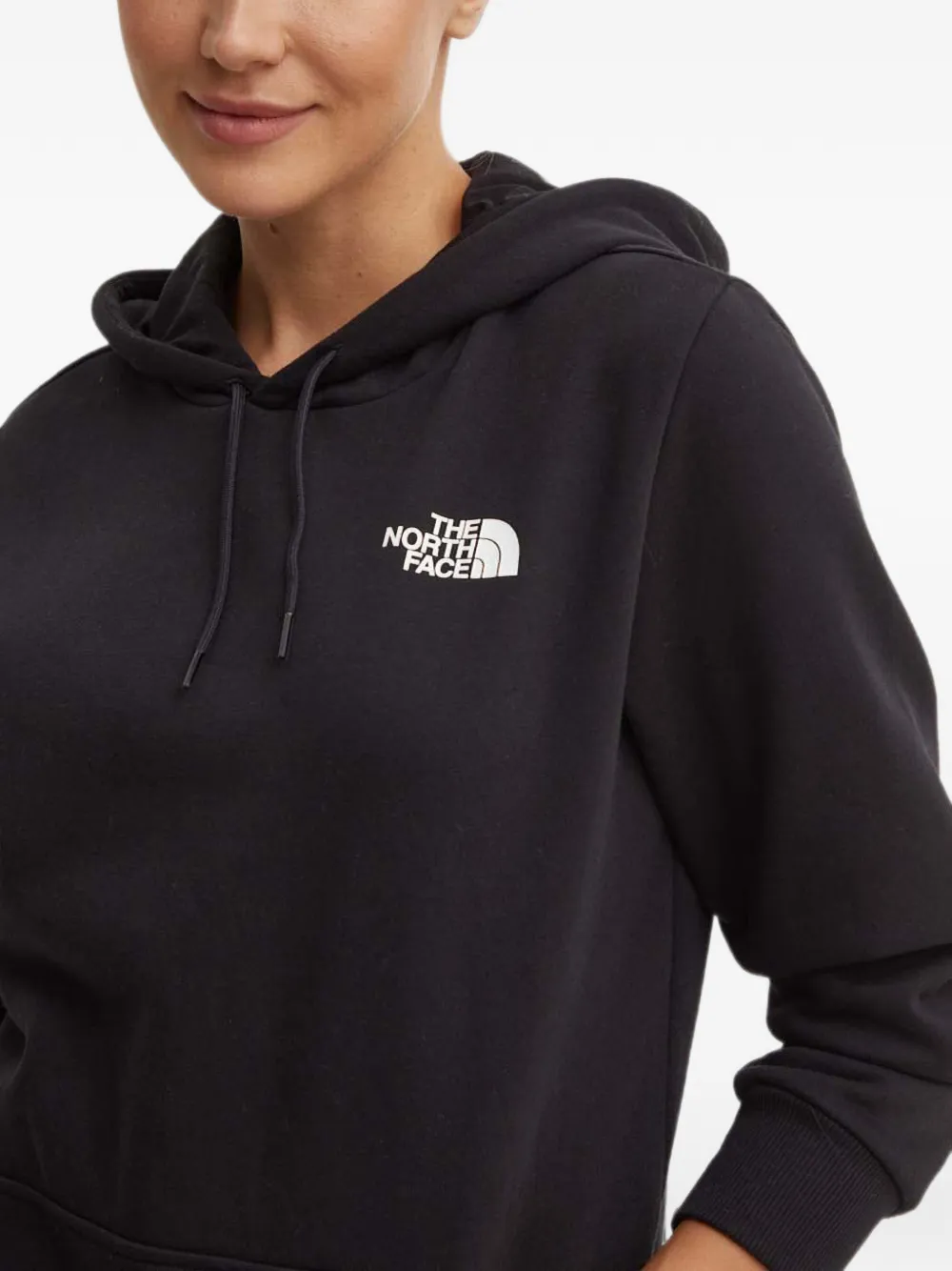 The North Face Hoodie met logo Zwart