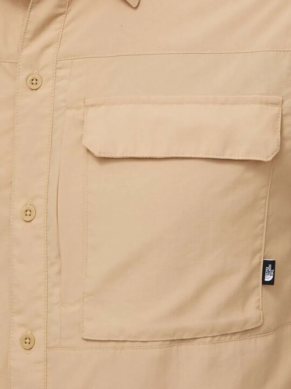 The North Face Overhemd met zak met knoop Beige