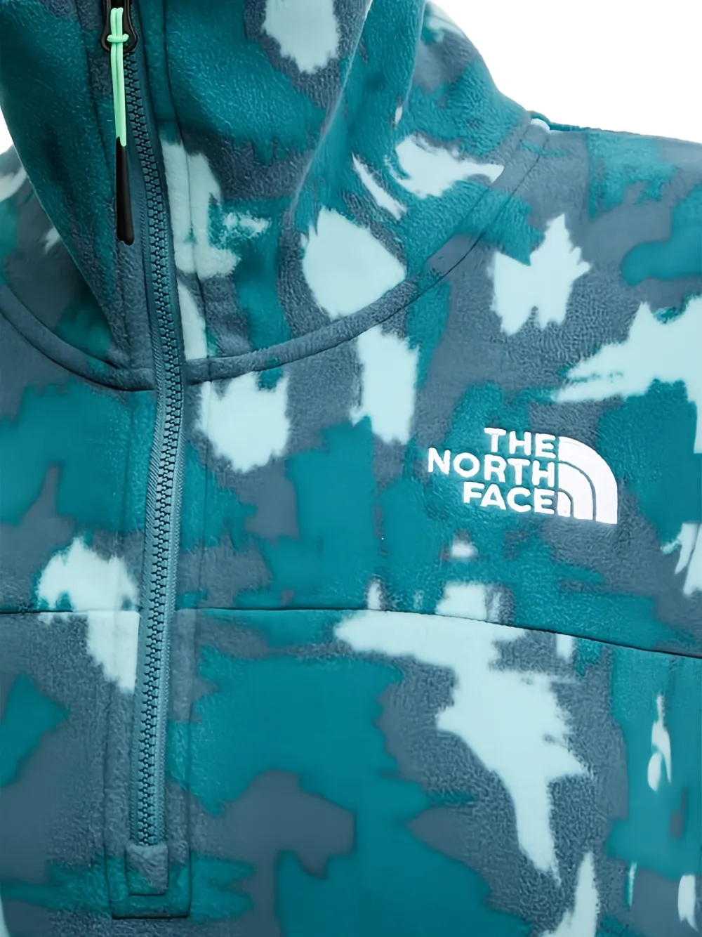 The North Face Sweater met halve rits en patroon Blauw