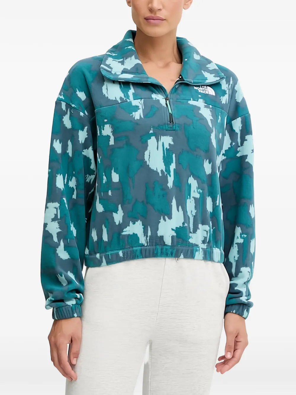 The North Face half-zip patterned sweatshirt - Blu