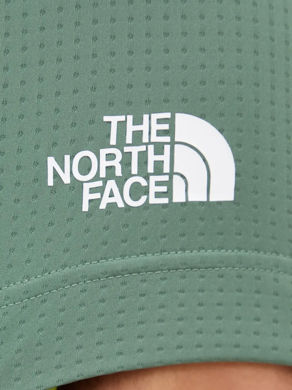 The North Face T-shirt met logoprint en raglan mouwen Groen