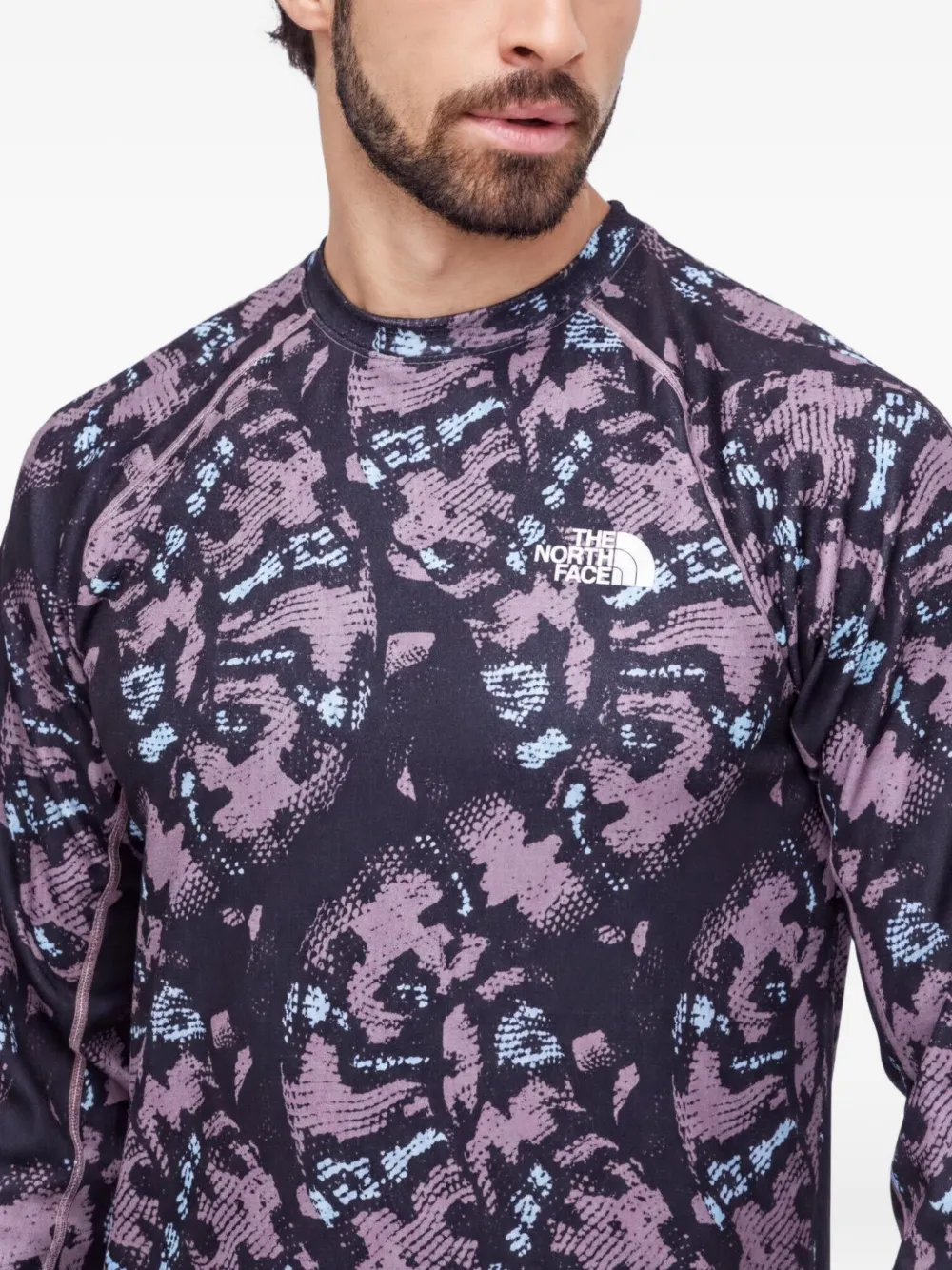 The North Face Skikleding met print en lange mouwen Zwart