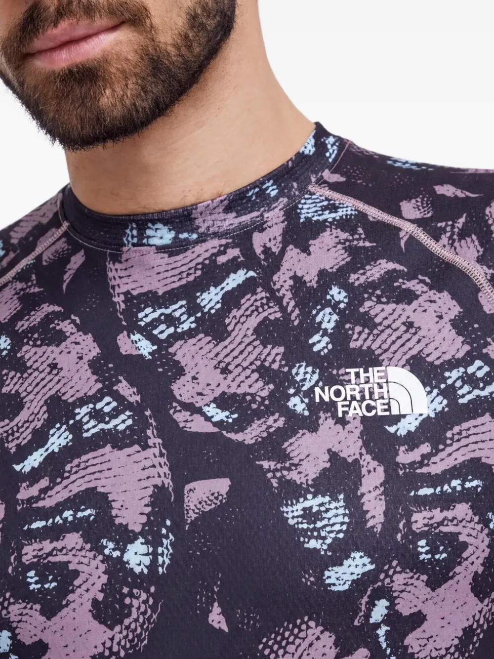The North Face Skikleding met print en lange mouwen Zwart