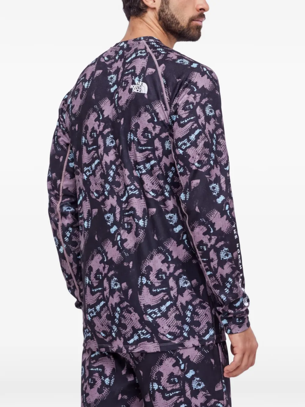 The North Face Skikleding met print en lange mouwen Zwart
