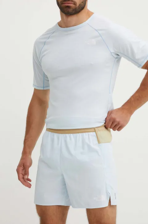 The North Face logo-print panelled shorts