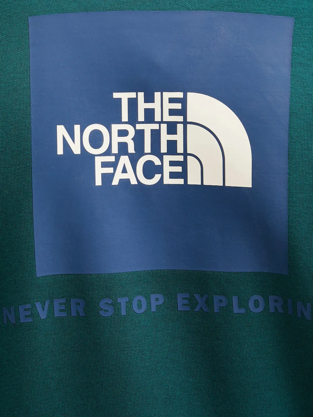 The North Face raglan-sleeve logo-print hoodie Groen