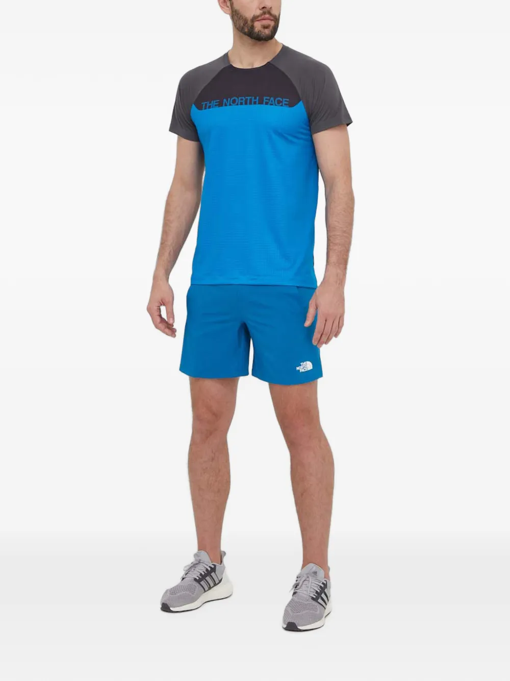 The North Face T-shirt met logoprint Blauw
