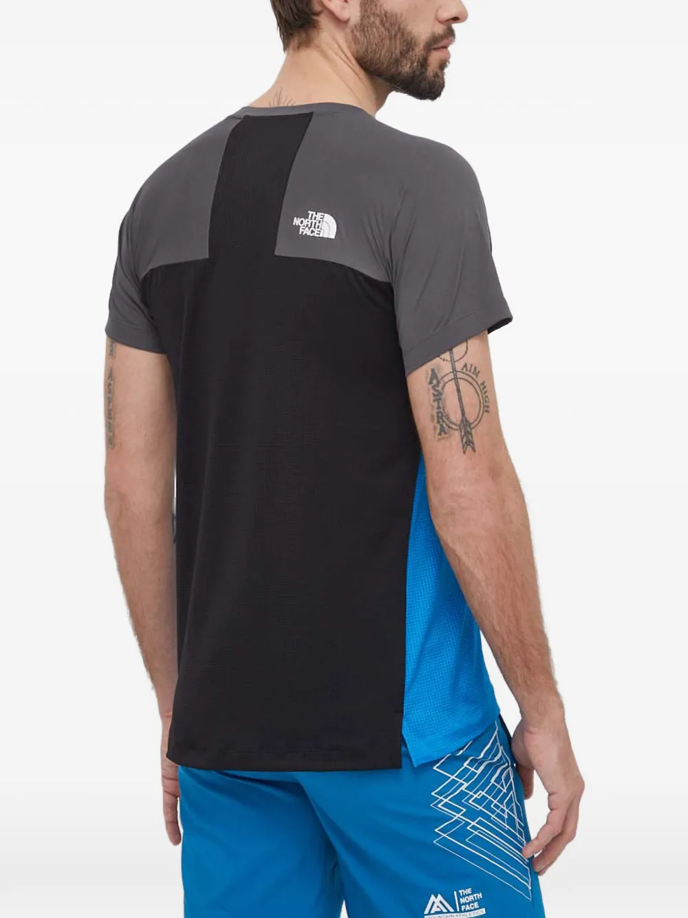 The North Face T-shirt met logoprint Blauw