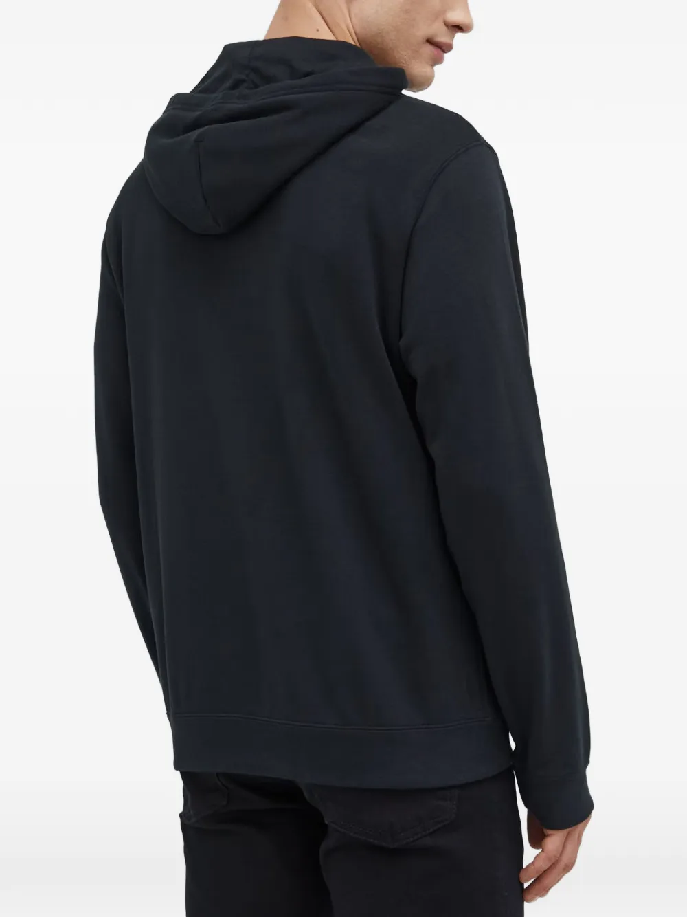 Converse go-to Chuck patch classic fit full zip hoodie Zwart