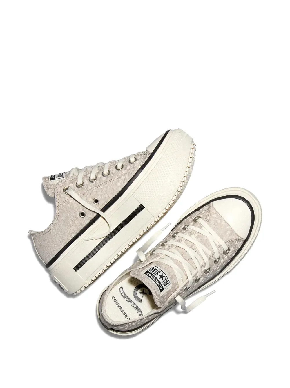 Converse Chuck Taylor All Star Lift Double Stack platform sneakers Beige