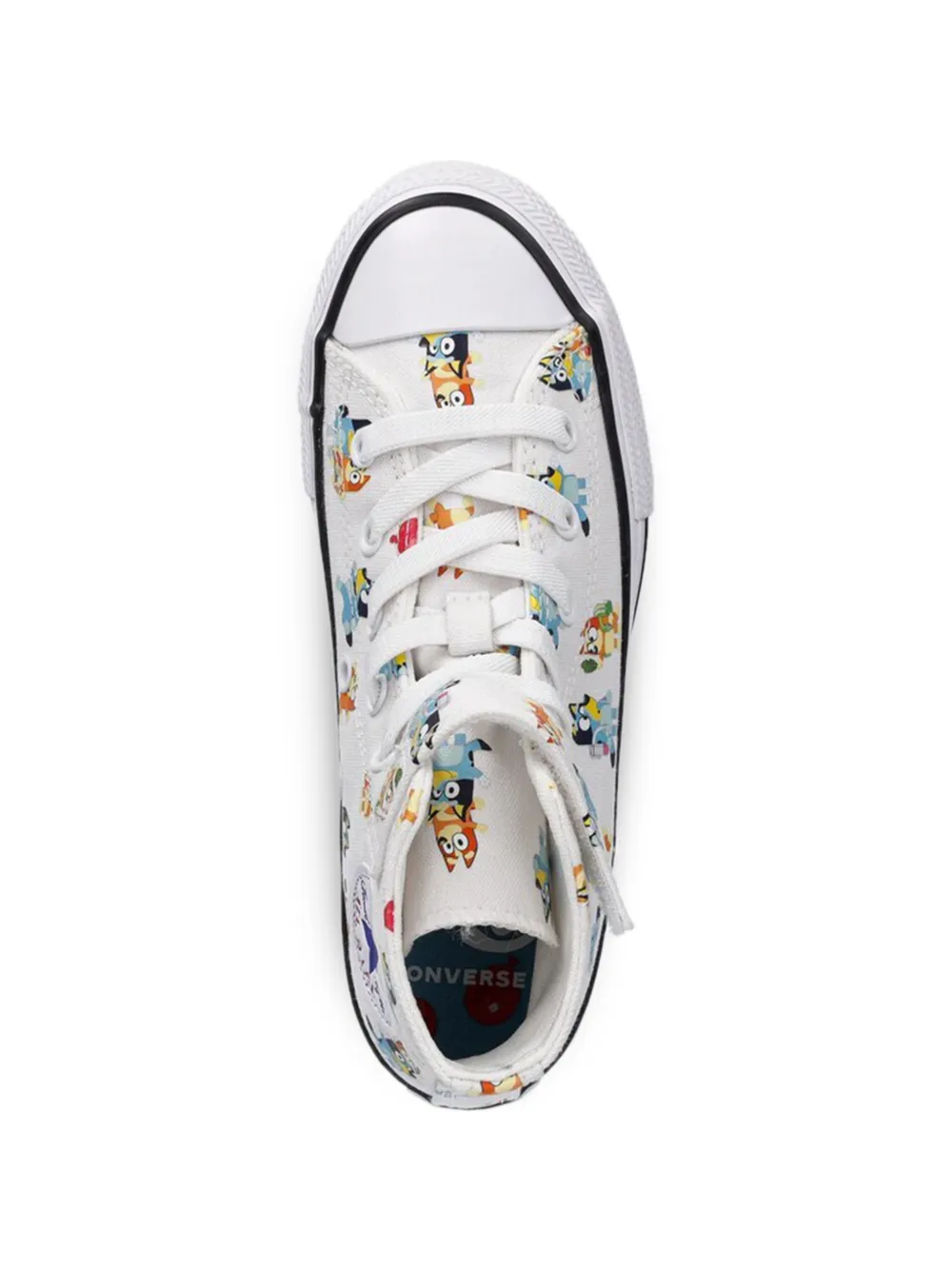 Converse Kids high-top printed sneakers Wit