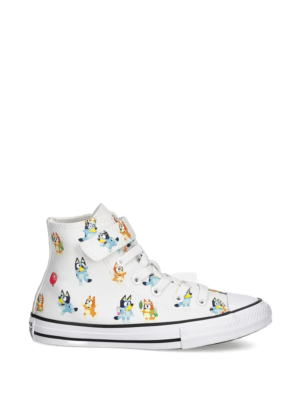 Converse Kids high-top printed sneakers Wit
