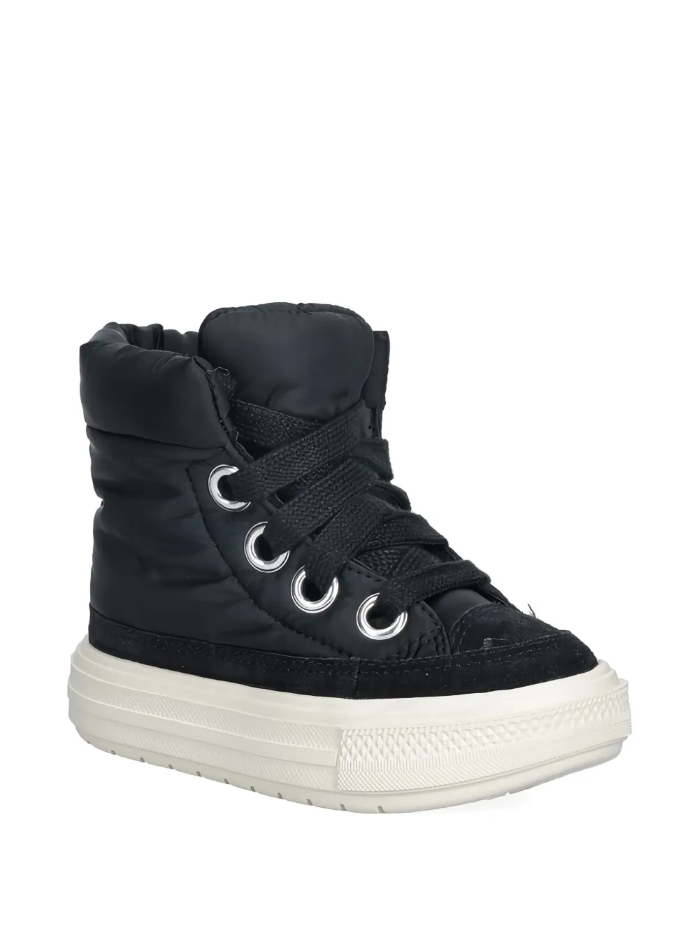 Converse Kids padded suede boots Zwart