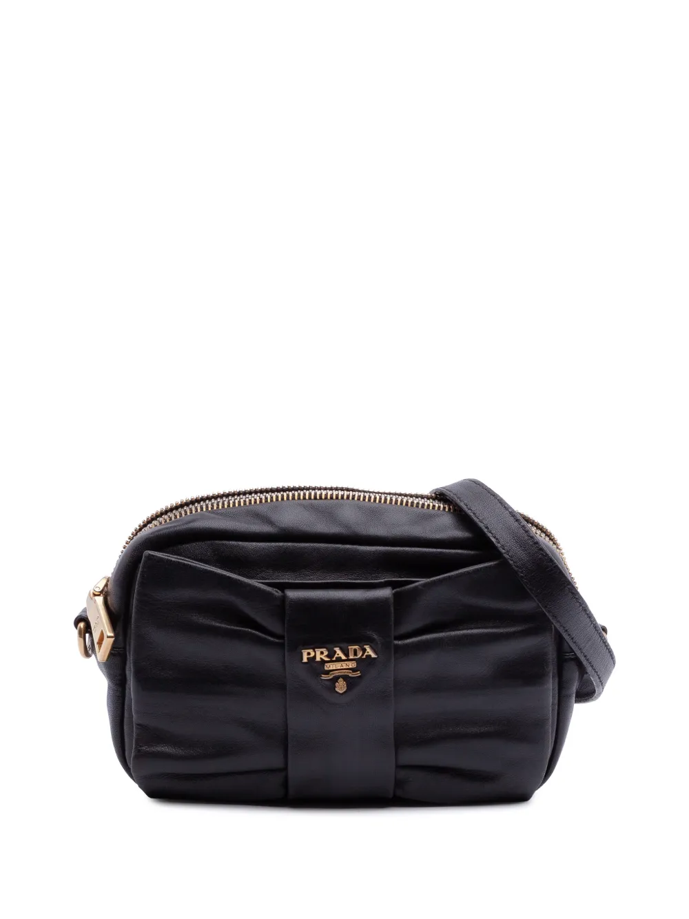 Prada Pre-Owned 2013-2026 Tessuto Fiocco Bow crossbody bag - Black