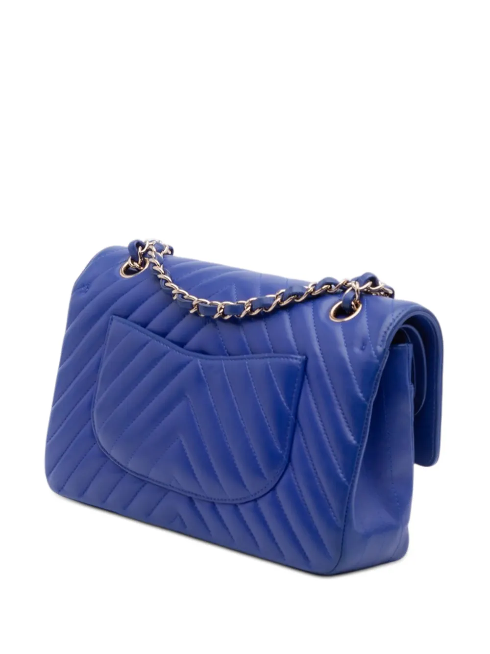 2017-2018 Medium Classic Chevron Lambskin Double Flap Shoulder Bag