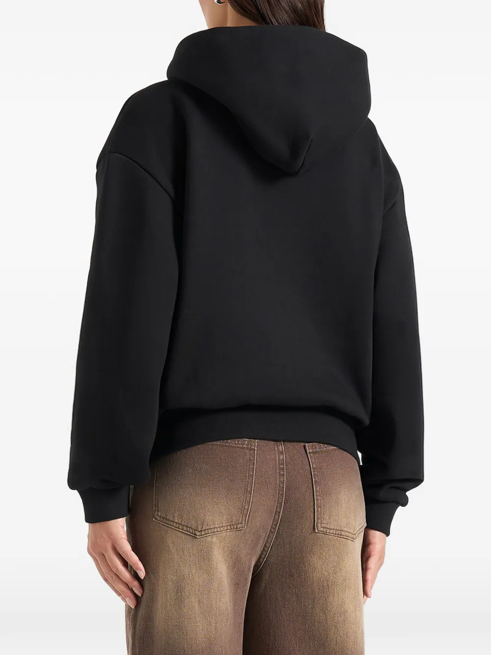 Manière De Voir JS009 Eiffel hoodie met rits Zwart