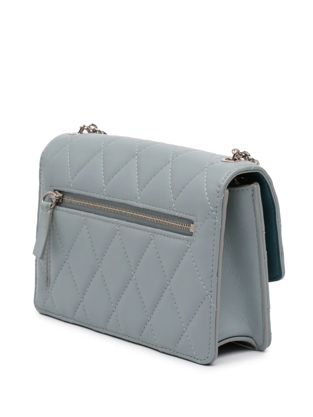  Mulberry Pre-owned 2015-2026 Small Quilted Leather Darley Crossbody Bag - Blue 