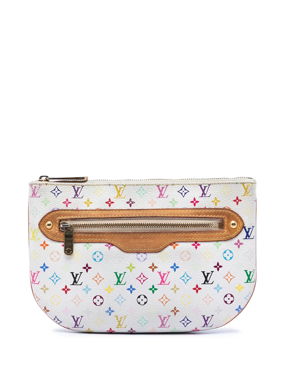 Louis Vuitton Pre-Owned 2003-2015 Monogram Multicolore Pochette Plate GM pouch - Bianco