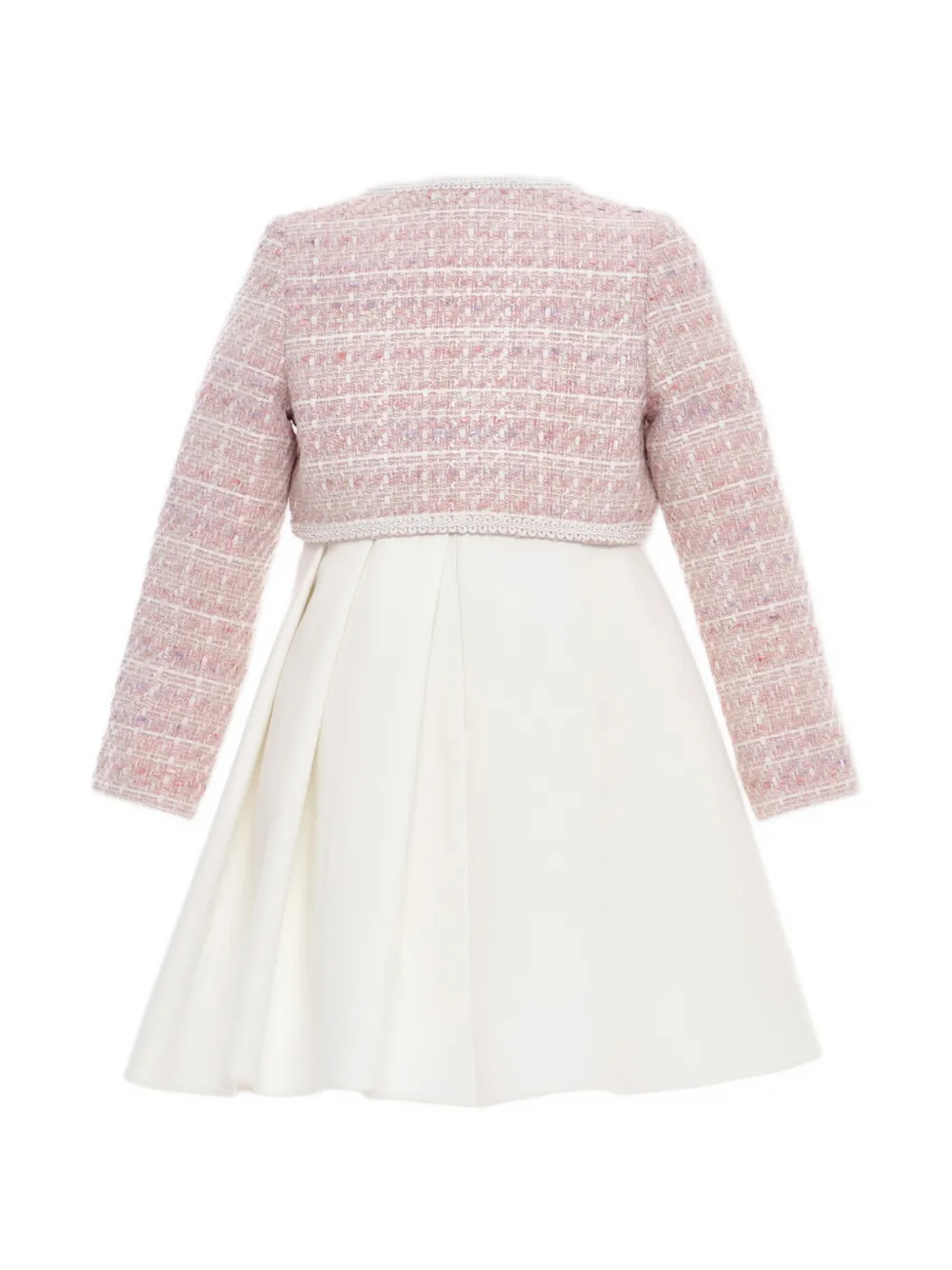  Dress & Fleur Florel Pleated Dress Set - Neutrals 