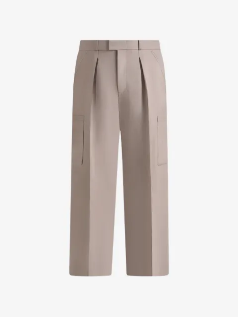 Manière De Voir Luca - lässige Hose mit Bundfalten - mushroom