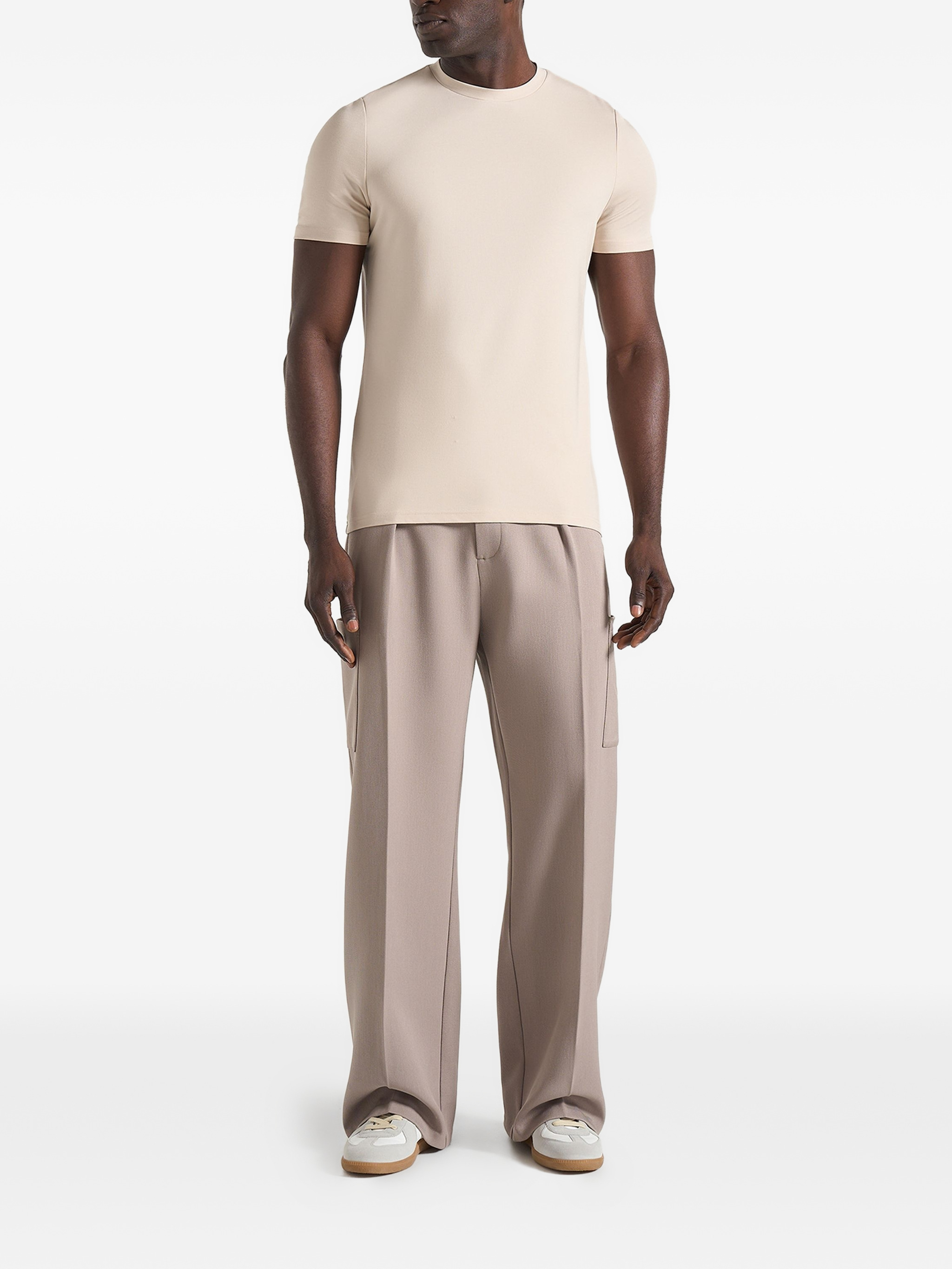 Luca relaxed fit pleated pocket trousers — Image 6