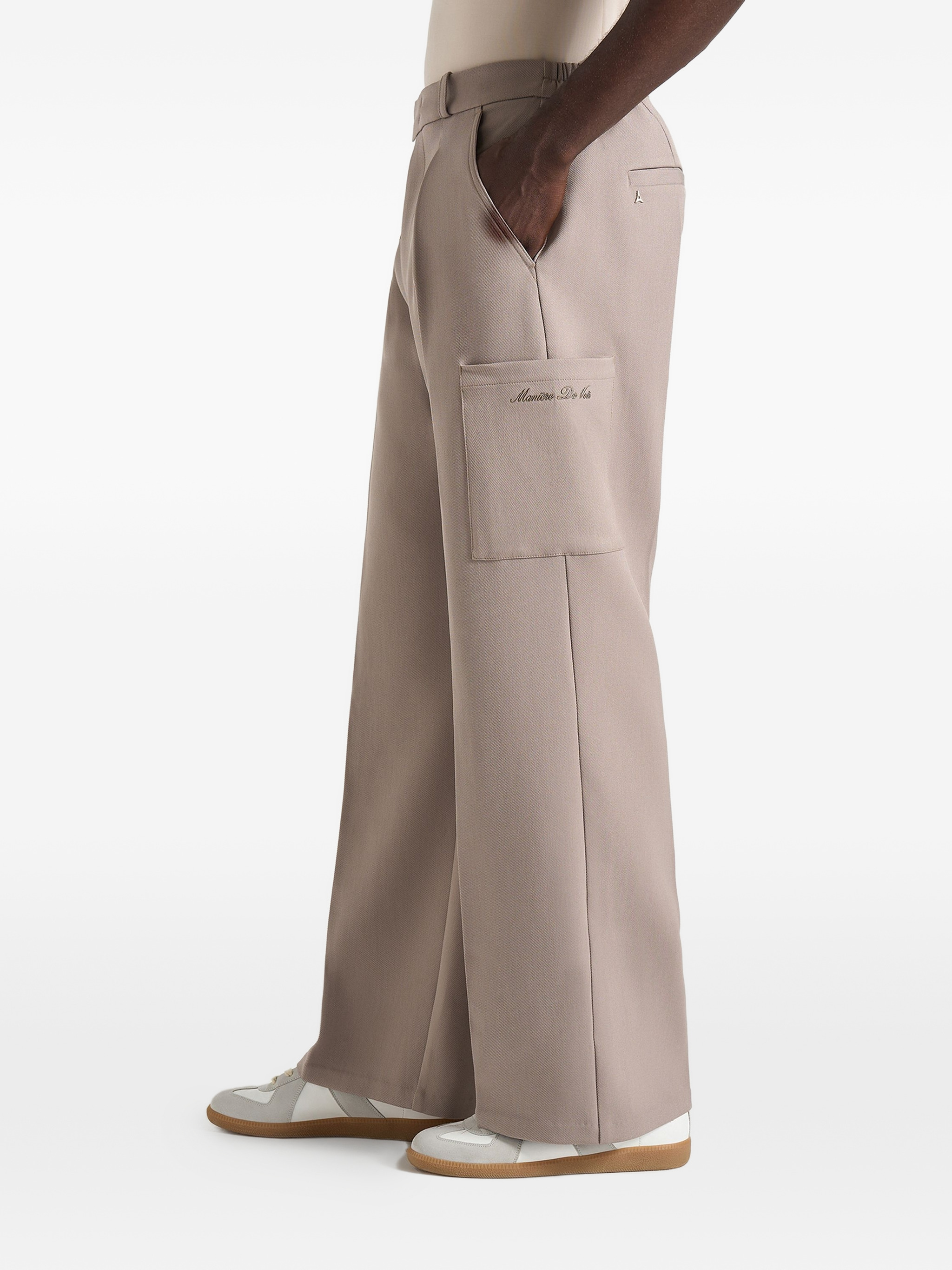 Luca relaxed fit pleated pocket trousers — Image 5