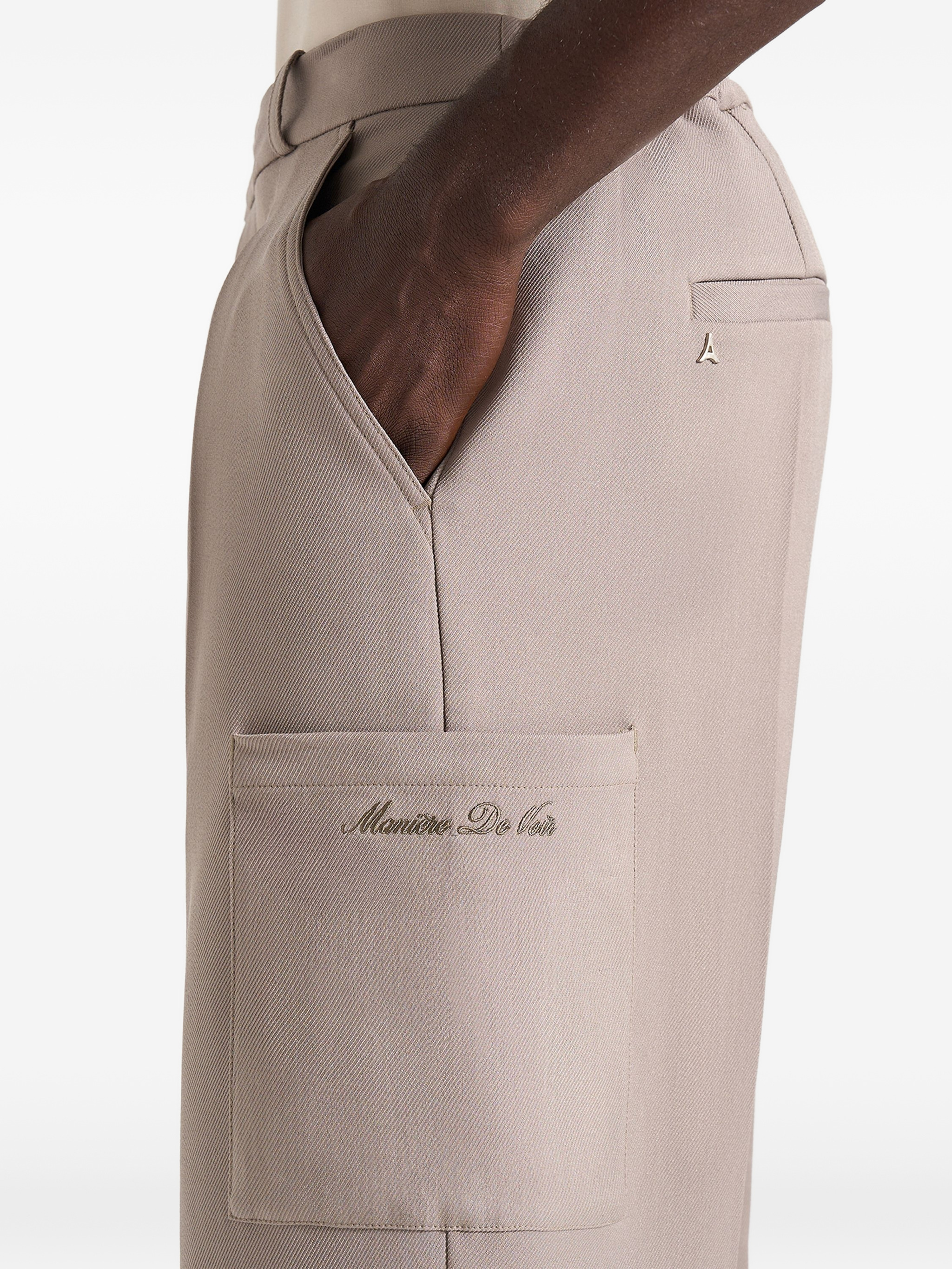 Luca relaxed fit pleated pocket trousers — Image 4
